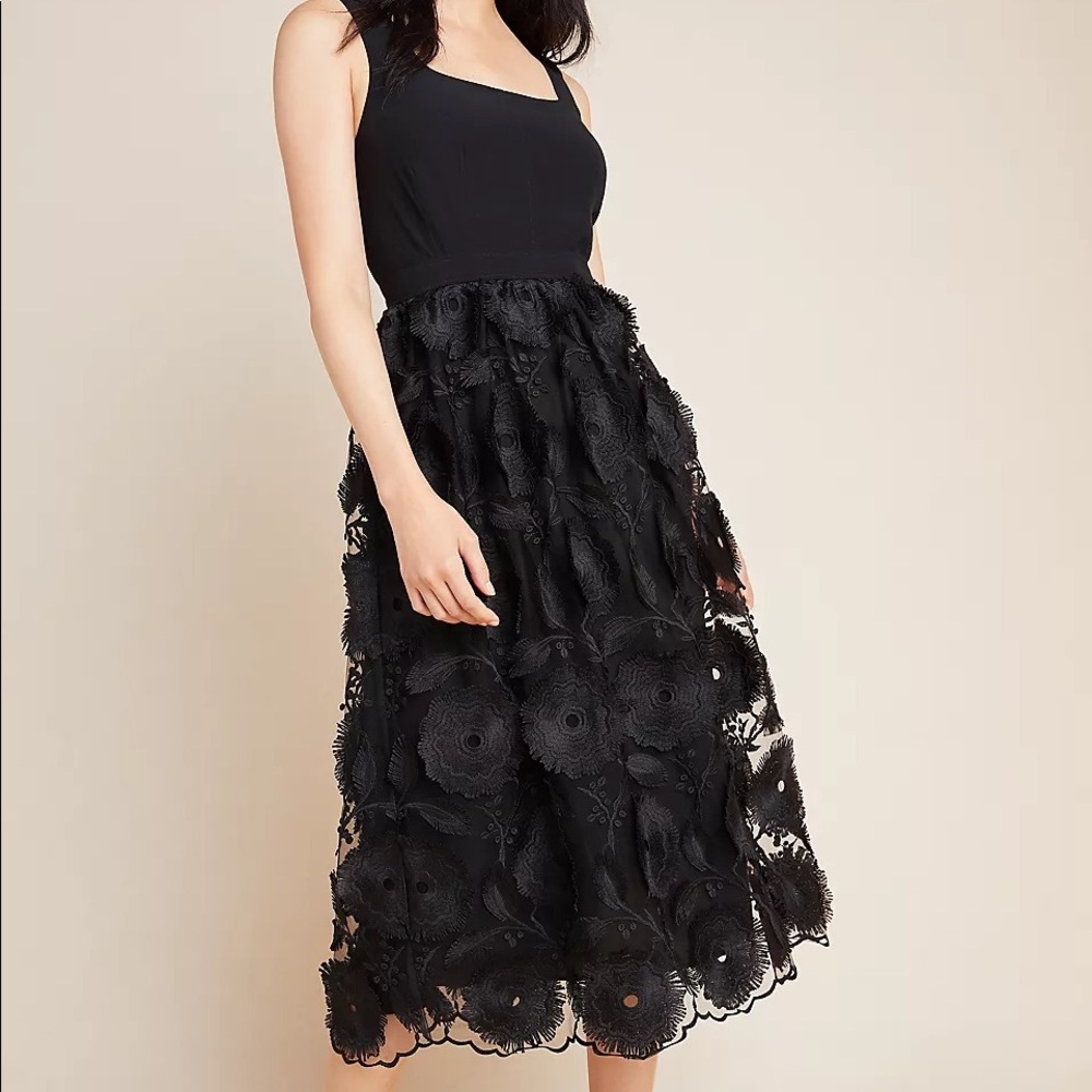 NWT Anthropologie Floriana Lace Midi Dress 8